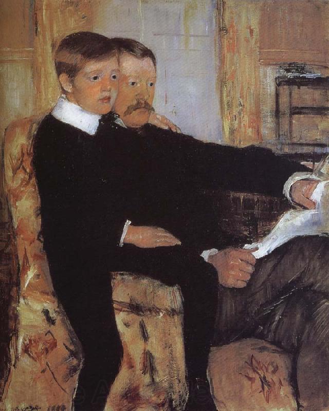 Mary Cassatt Alexander and his son Robert France oil painting art